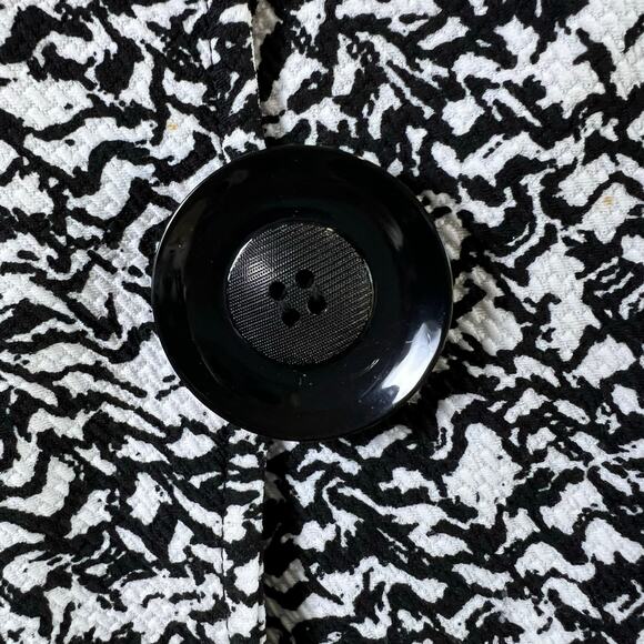 Artex Fashion Black & Yellow Lagenlook Lightweight Jacket w/Large Buttons Size L - Picture 5 of 8